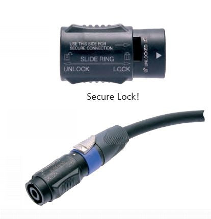 Neutrik NL4MMX Lockable 4-Pole speakON Adapter