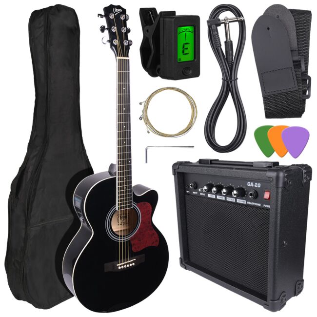 V-Tone EAG SET BK guitare électro-acoustique + amplificateur, Noir