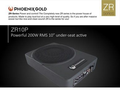 Phoenix Gold ZR10P Active subwoofer - 400 Watt.