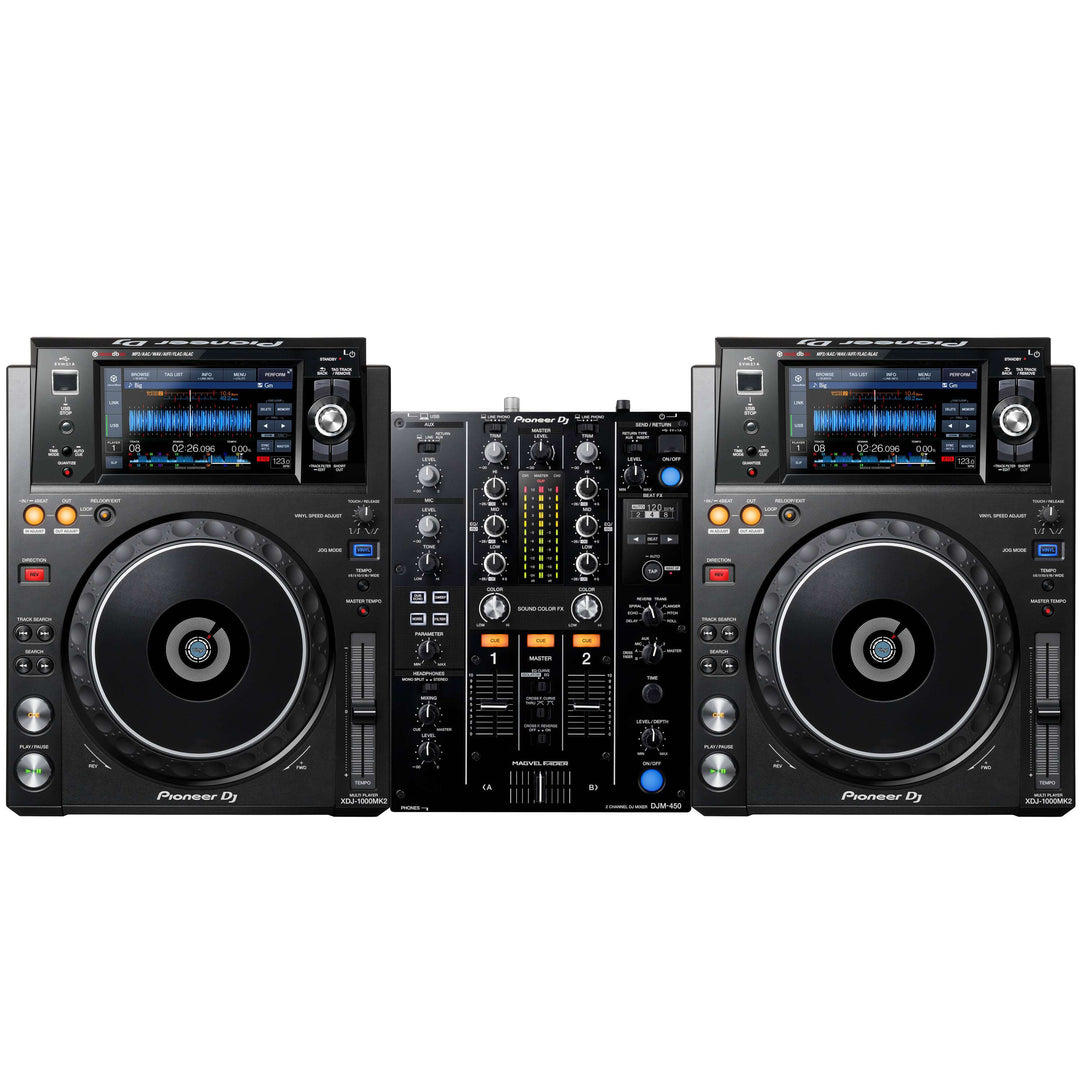 Pioneer DJ DJM-450 + XDJ-1000 MK2 Pack