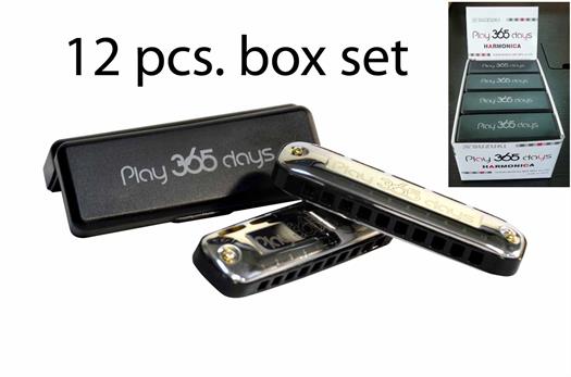 Harmonica Suzuki Play 365 days série métal - solution pack de 12 pièces