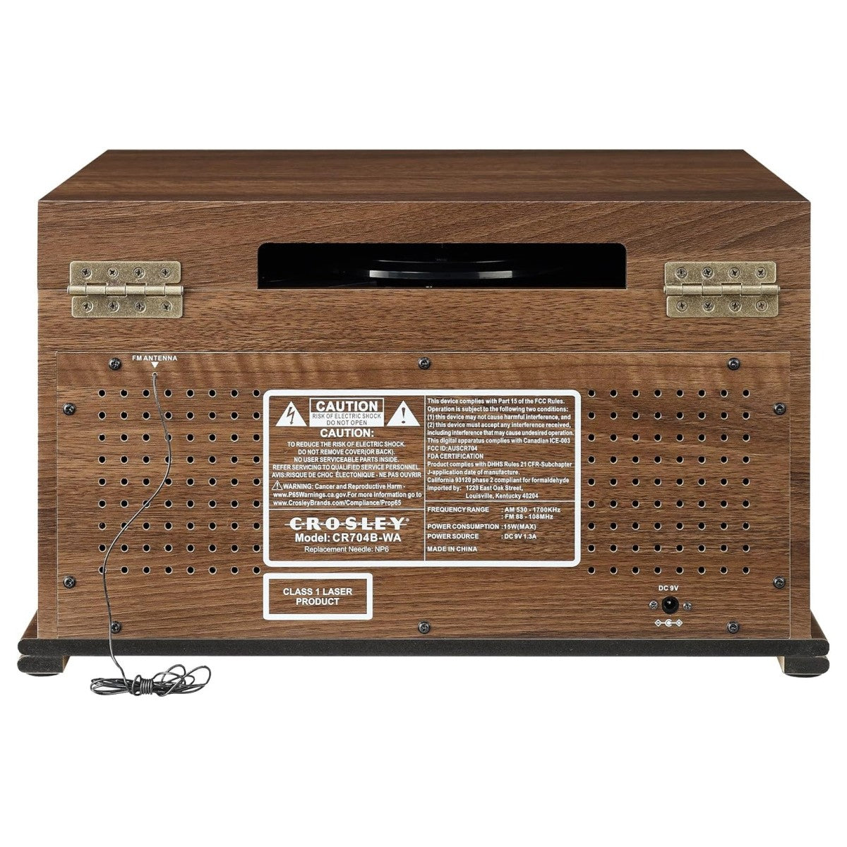Crosley Musician 8-en-1 système musical, noyer