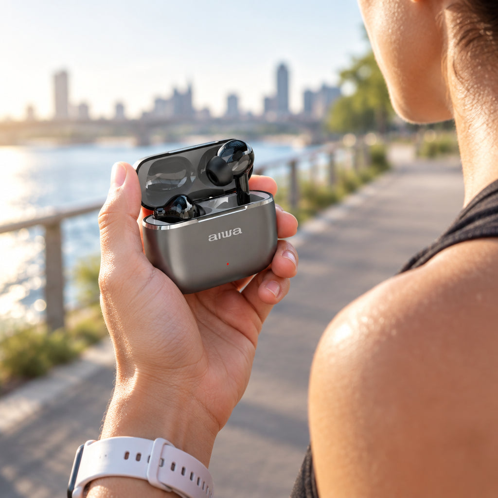 Écouteurs True Wireless AIWA ETWS-160 avec ANC, ENC et Bluetooth 5.4
