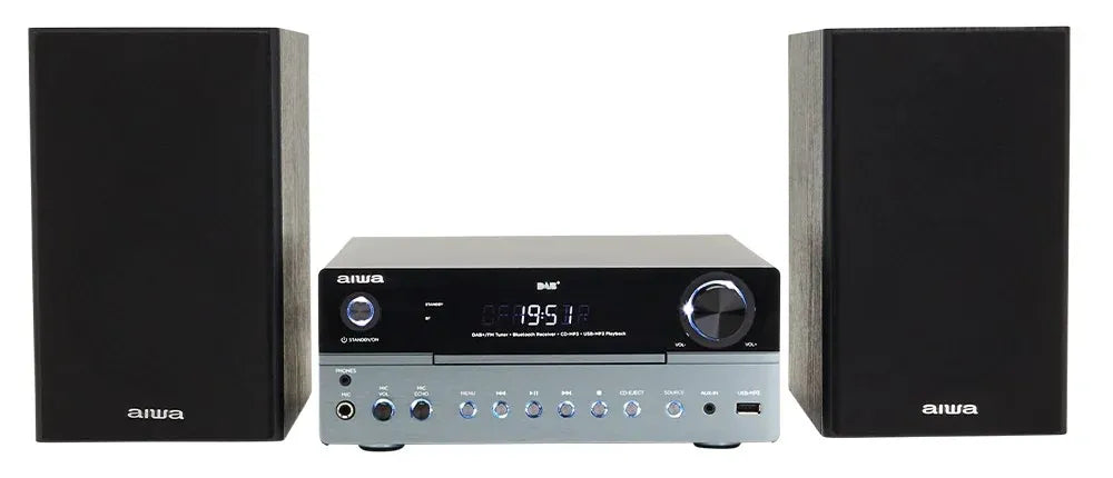 AIWA MCBT-750 Système Micro Hi-Fi 50W avec Bluetooth, DAB+, CD et USB