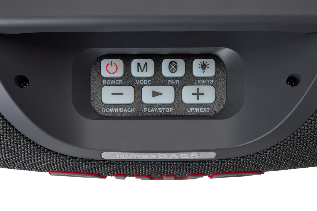 AIWA SPB-680 – Enceinte Party portable 20 W Bluetooth avec éclairage RGB, grise