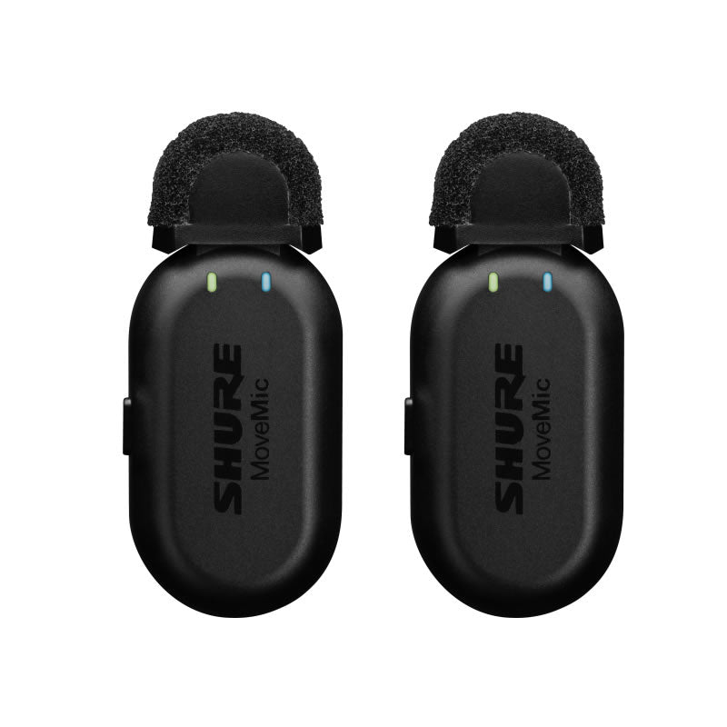 Shure MoveMic Two Bluetooth Ensemble de Microphones (2 Microphones)