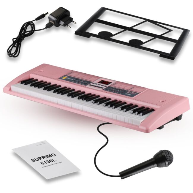 Suprimo Craviers pour enfants avec Microphones – Rose