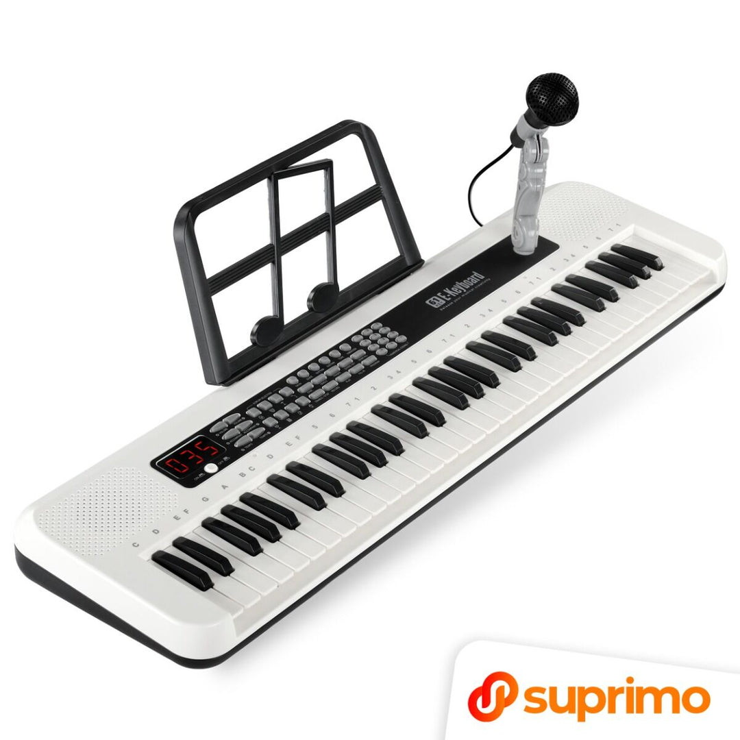 SUPRIMO KEY61 KD Craviers 61 touches avec microphone, blanc