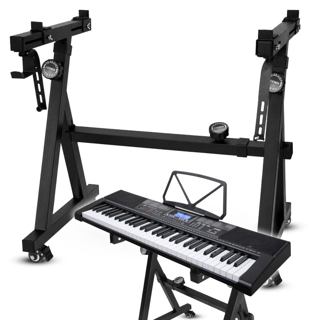 Support de clavier à roulettes