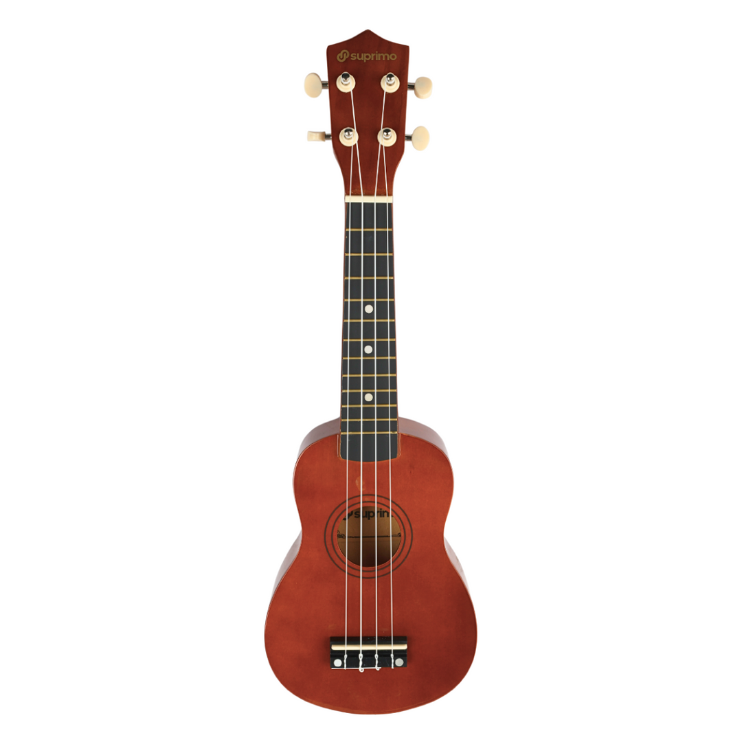 Ukulélé soprano, bois foncé