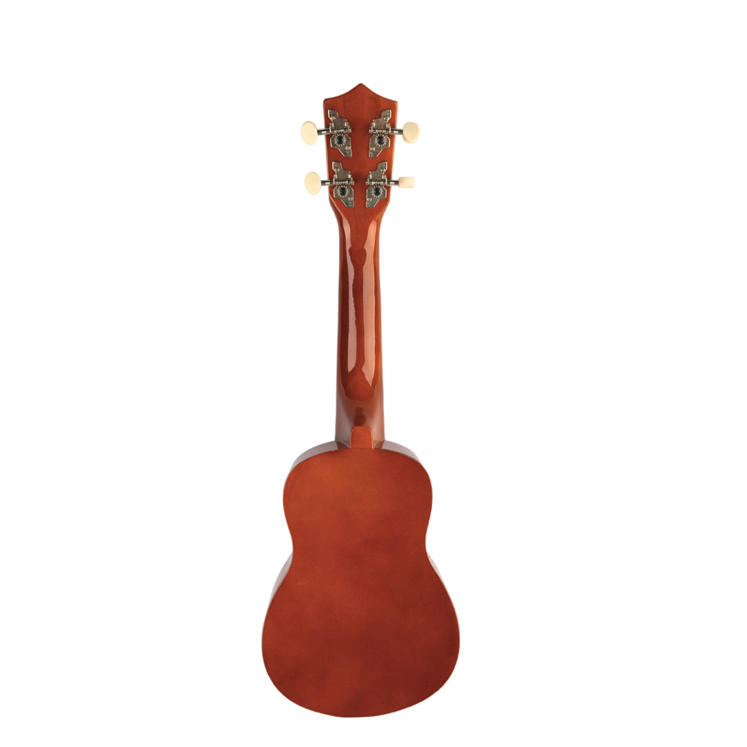 Ukulélé soprano, bois foncé