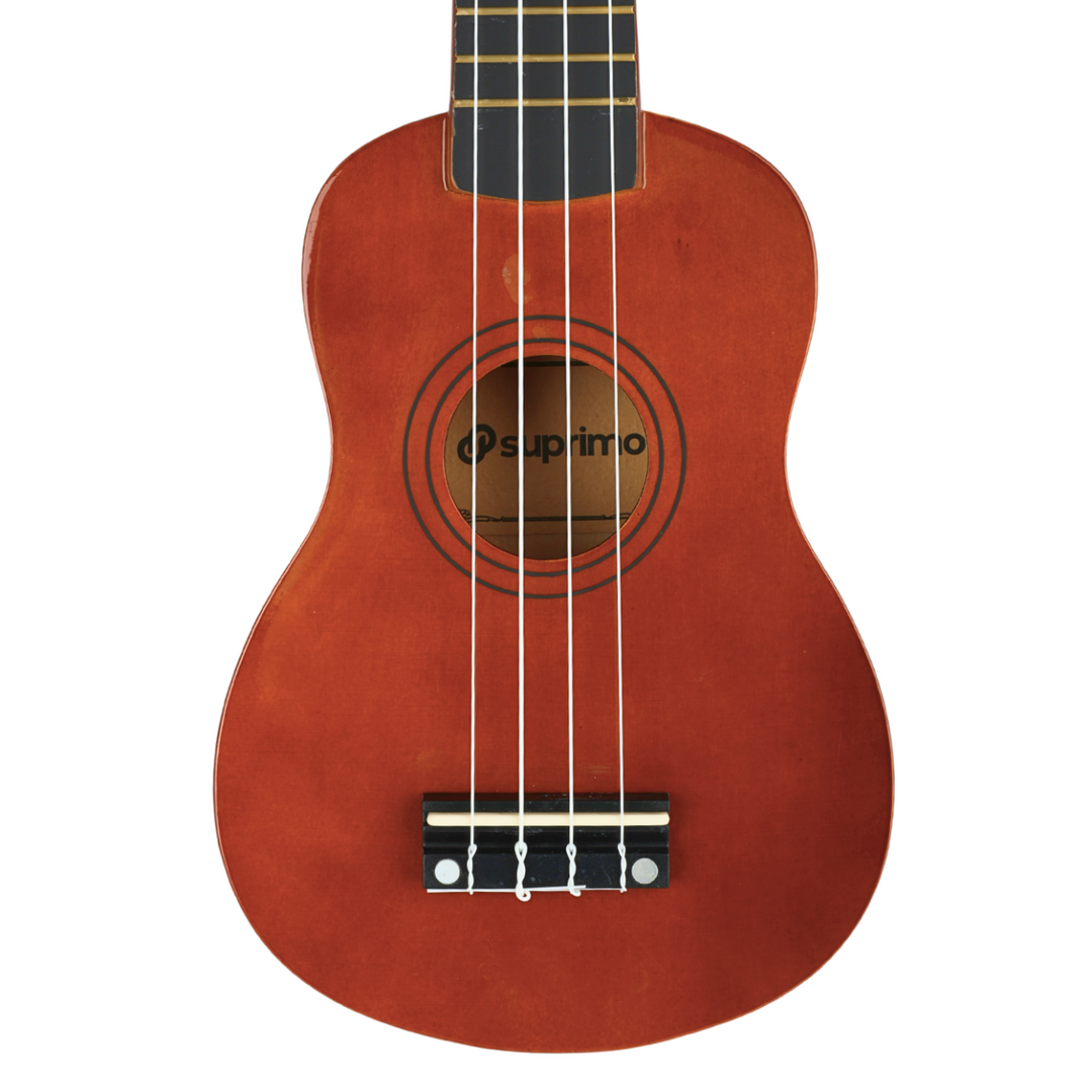 Ukulélé soprano, bois foncé