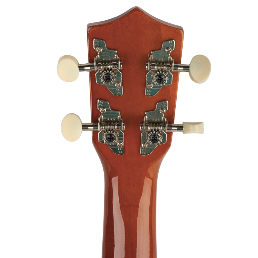 Ukulélé soprano, bois foncé