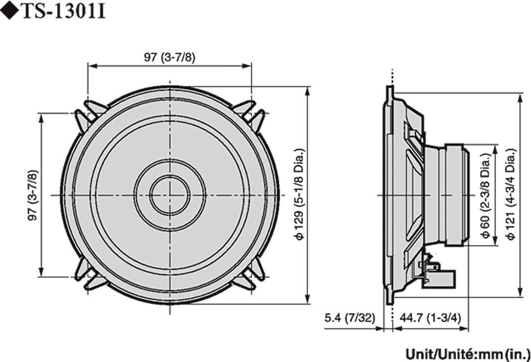 Pioneer TS-1301i Haut-parleur de voiture (13cm, 5,25")