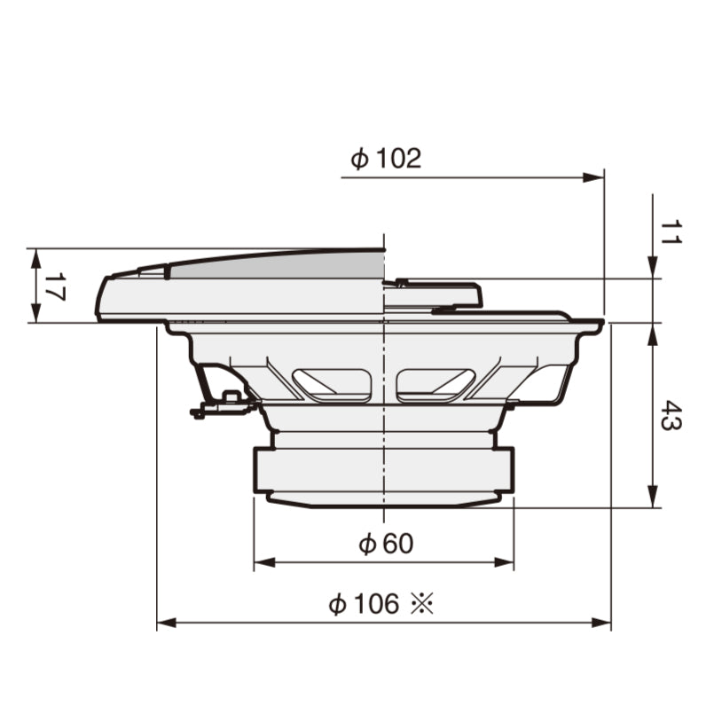 Pioneer TS-G1020F Haut-parleurs de voiture 2 voies (10cm, 4")