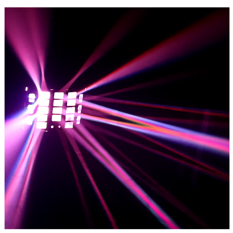 Light4Me Turbo Derby 4-en-1 – RGBW, UV, strobe & laser