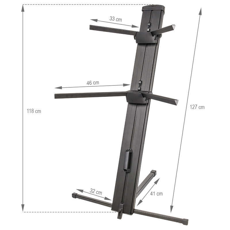 Support de clavier – Double réglable