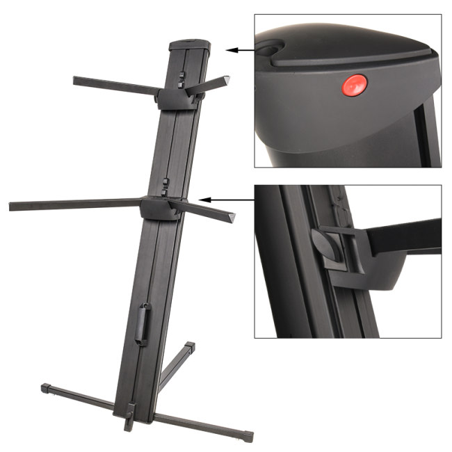 Support de clavier – Double réglable