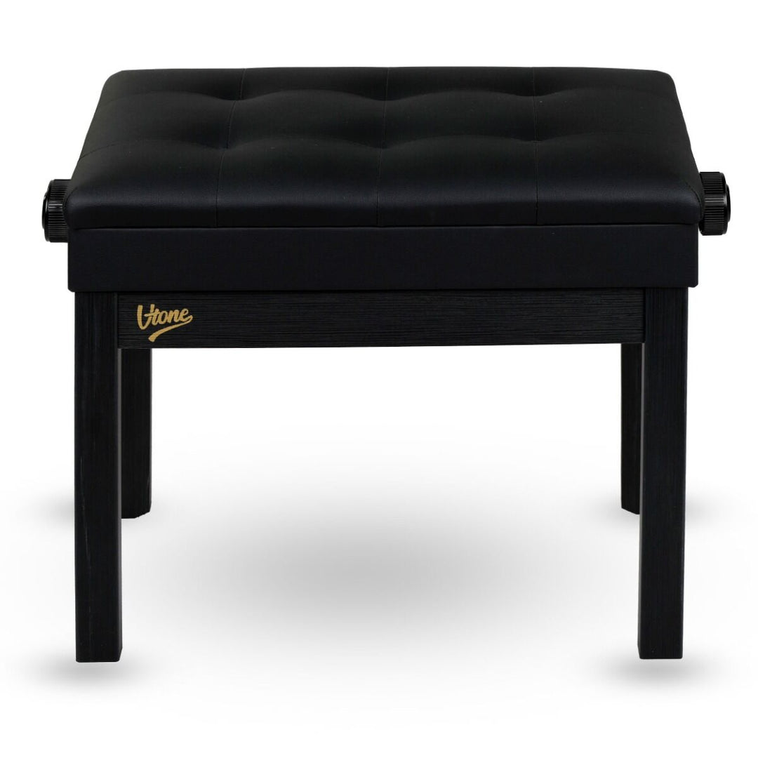 V-TONE Banquette de piano et de Craviers avec rangement, noire