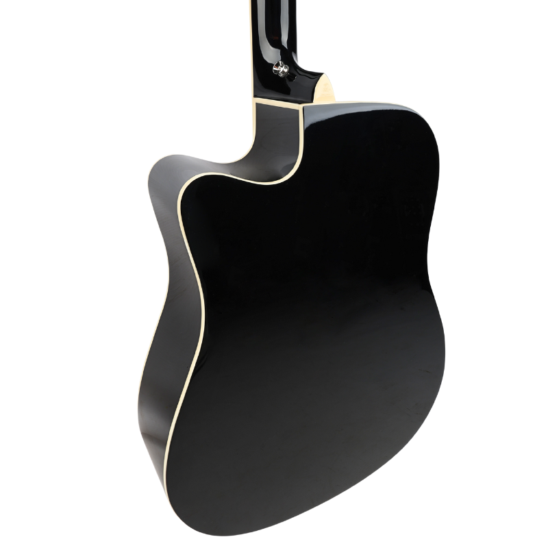 V-TONE VEAG1 CE BK guitare électro-acoustique 4/4 dreadnought cutaway noire