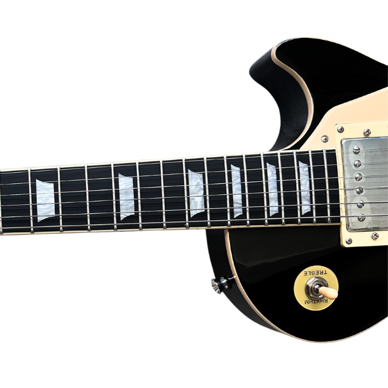 V-TONE VLP1 BK Guitares électrique 4/4 Les Paul HH – Black Gloss