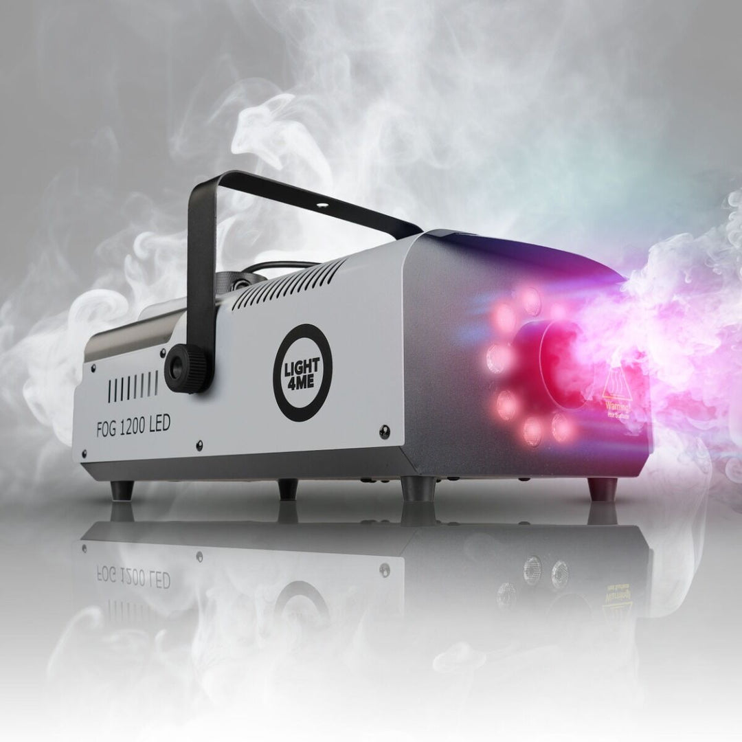 Light4Me Fog 1200 LED Machine à brouillard 1200W avec RGB LED & DMX