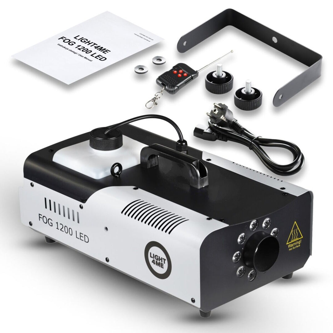 Light4Me Fog 1200 LED Machine à brouillard 1200W avec RGB LED & DMX