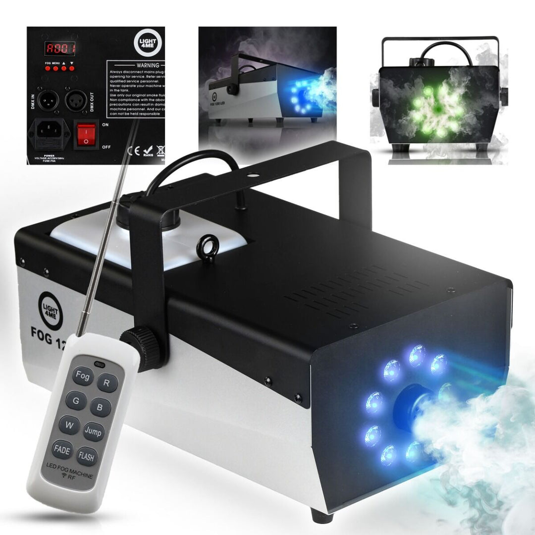 Light4Me Fog 1200 LED V2 Machine à brouillard 1200W avec LED