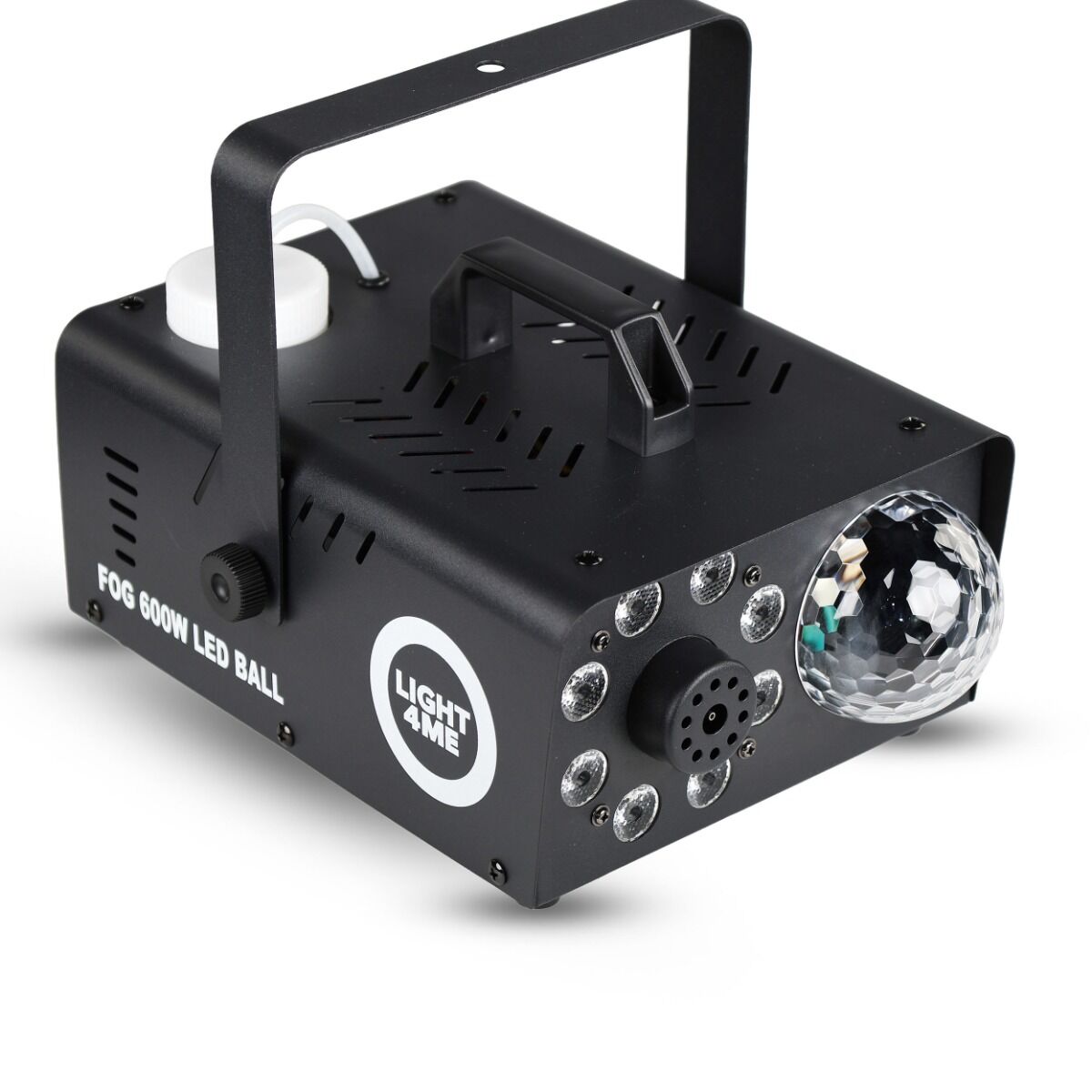 Light4Me Fog 600W LED Ball Fog Machine – RGB Disco Effect