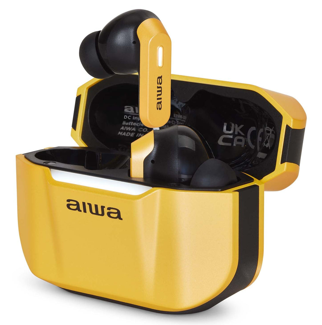 Aiwa ETWS-330YL écouteurs TWS, Jaune