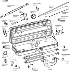 Pièces de rechange pour étuis d'instruments