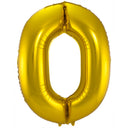 Ballon en Forme de Chiffre 0 (Or, 86 cm)
