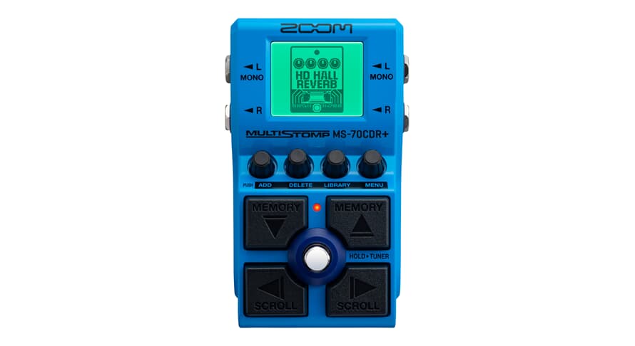 Zoom MS-70CDR+ MultiStomp chorus, delay et réverbération