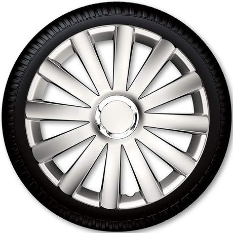 13" Spyder Pro jeu d'enjoliveurs argentés
