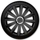 16" Spyder Pro jeu d'enjoliveurs noirs