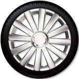 17" Spyder Pro ensemble d'enjoliveurs argentés