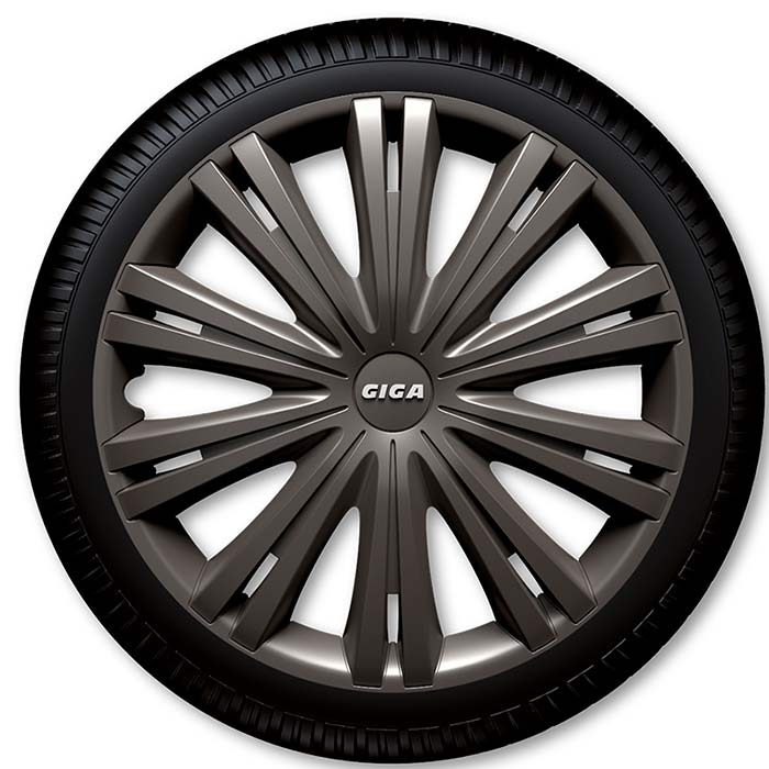 14" Set d'enjoliveurs Giga anthracite