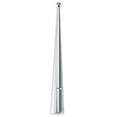 Antenne fouet 120mm chromée, filetage 5&6 mm
