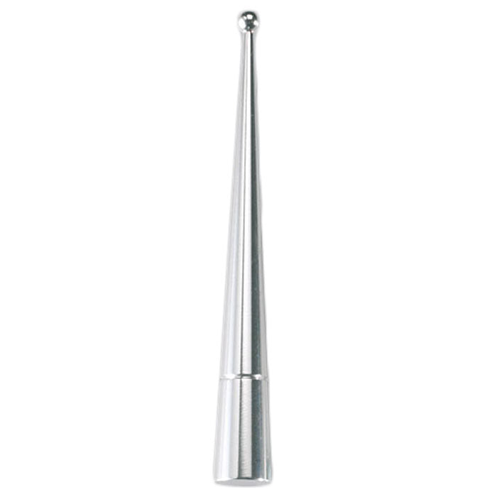 Antenne fouet 120mm chromée, filetage 5&6 mm