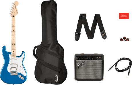 Fender Squier Sonic Stratocaster El-Guitar Start Package (noir)