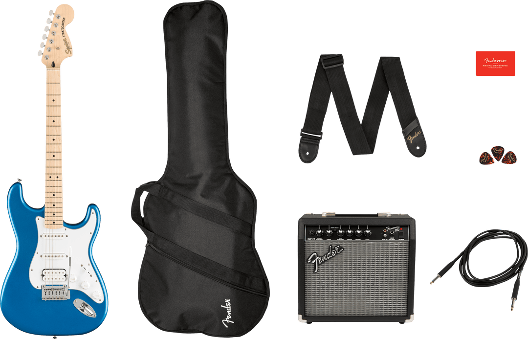 Fender Squier Sonic Stratocaster El-Guitar Start Package (noir)