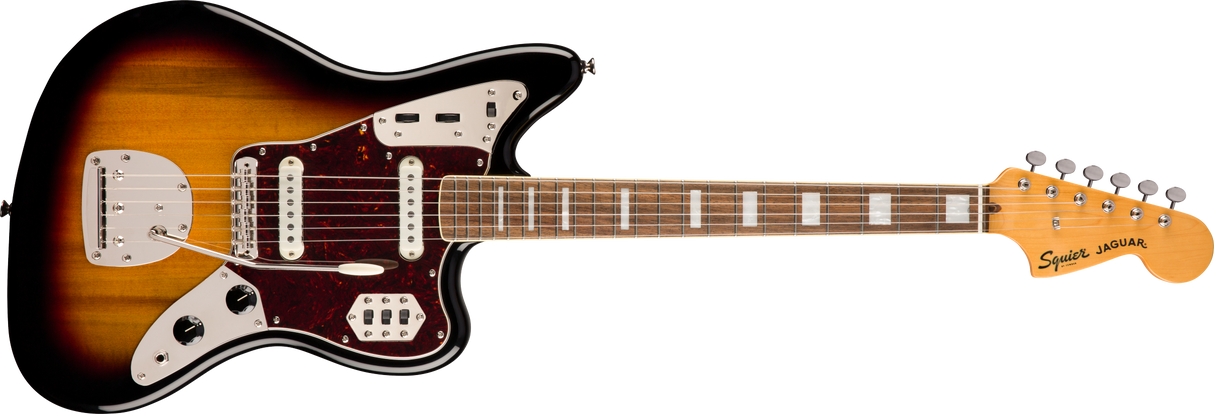 Fender Squier Classic Vibe '70s Jaguar Electric Guitar (Tricolor Sunburst)