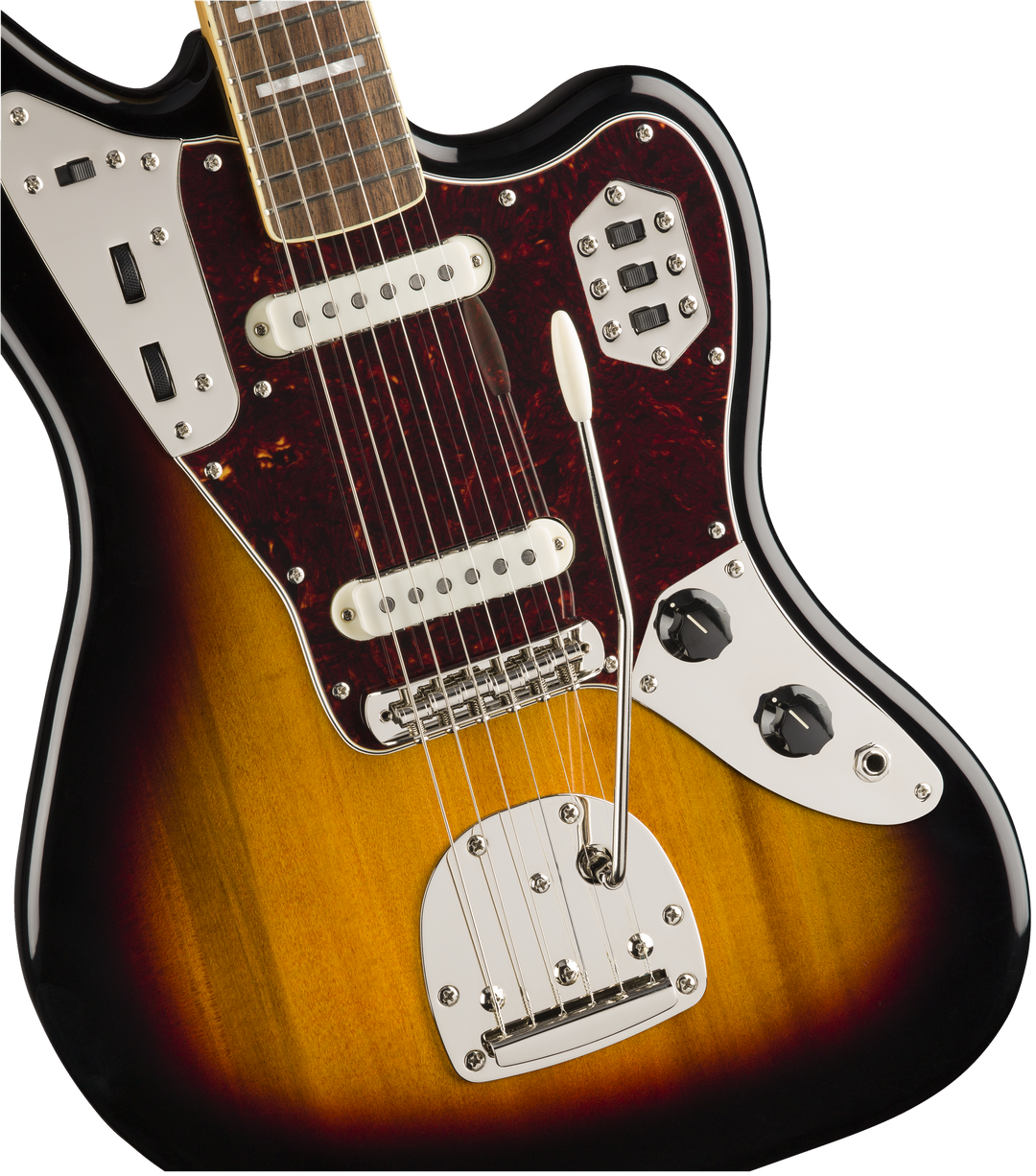 Fender Squier Classic Vibe '70s Jaguar Guitare électrique (Tricolor Sunburst)