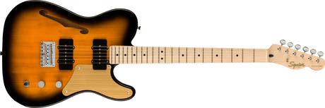 Fender Squier Paranormal Carbronita Telecaster Thinline Guitare électrique (Sunburst)