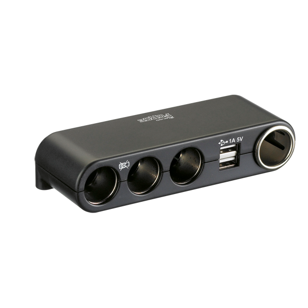 Prise d’alimentation avec 4 sorties et USB 12/24 V
