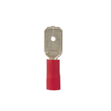 Cosse de câble rouge mâle plate 0,5-1,5mm2 10 pièces.