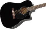 Fender CD-60SCE Dreadnought Western (Black)