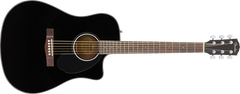 Fender CD-60SCE Dreadnought Guitare Western (Sort)