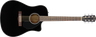 Fender CD-60SCE Dreadnought Guitare Western (Sort)
