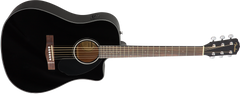 Fender CD-60SCE Dreadnought Guitare Western (Sort)